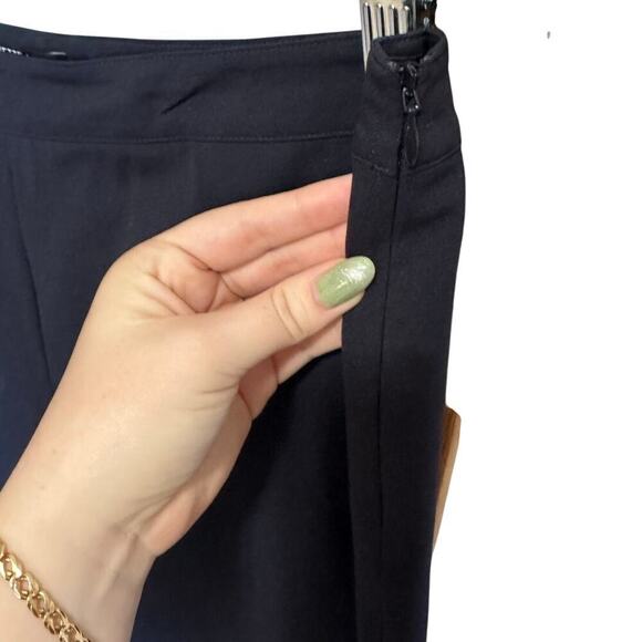 Lafayette 148 Wool Trouser Pants Straight Fit Navy Blue Size 10 - Picture 7 of 14